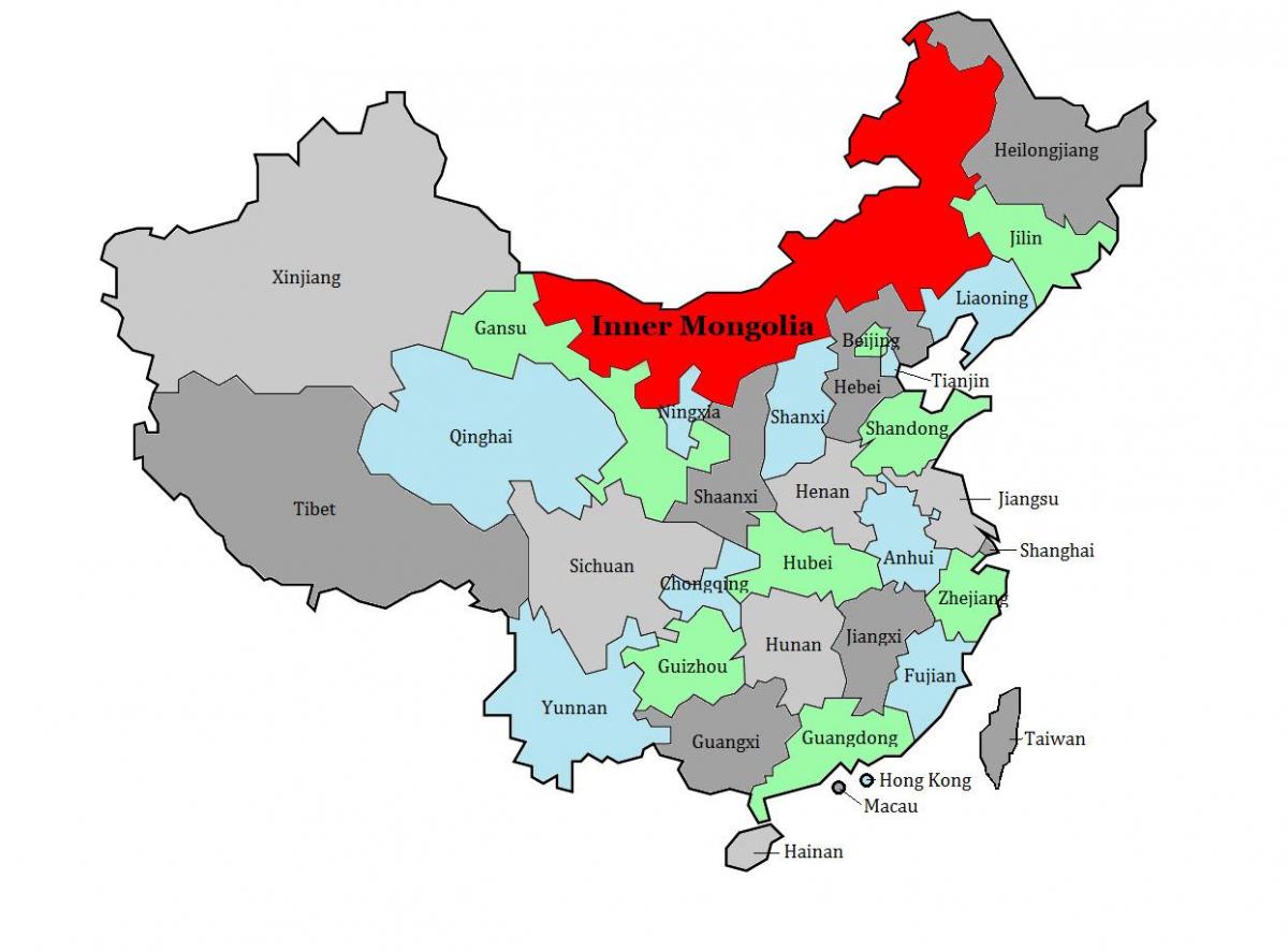 bản đồ của khu Mông cổ