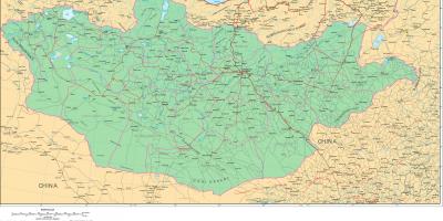 Bản đồ của Mông cổ đường