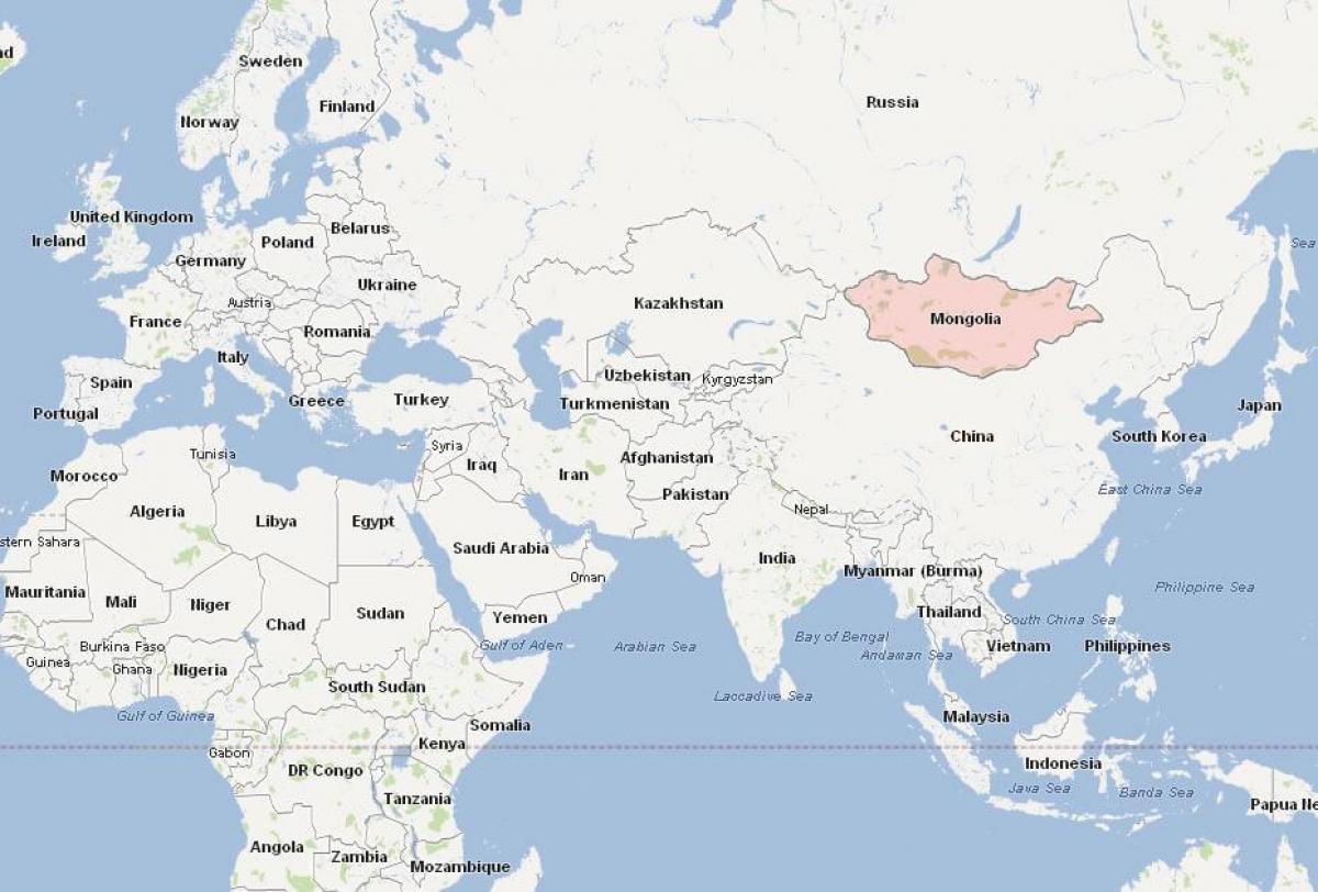 bản đồ của Mông cổ bản đồ châu á