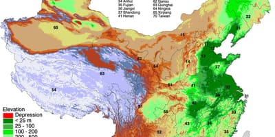 Bản đồ của Mông cổ độ cao