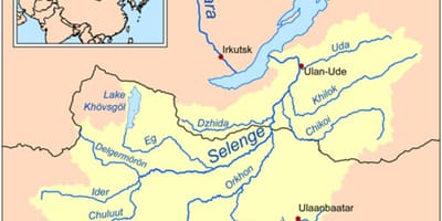 Bản đồ của Mông cổ sông
