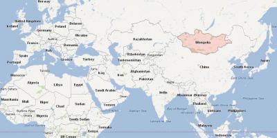 Bản đồ của Mông cổ bản đồ châu á