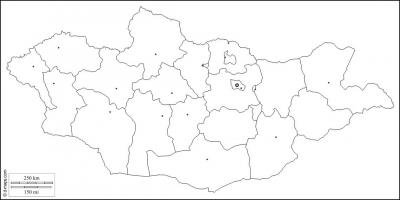 Bản đồ trắng của Mongolia