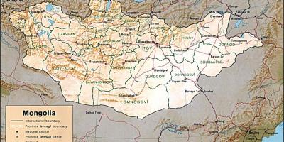 Mông cổ địa lý bản đồ